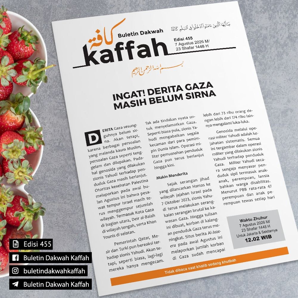 INGAT! DERITA GAZA MASIH BELUM SIRNA